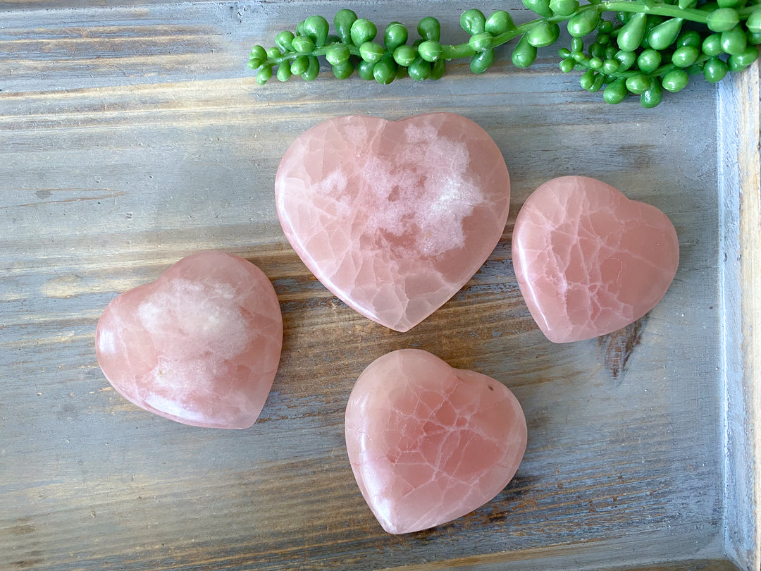 Rose Pink Calcite Heart