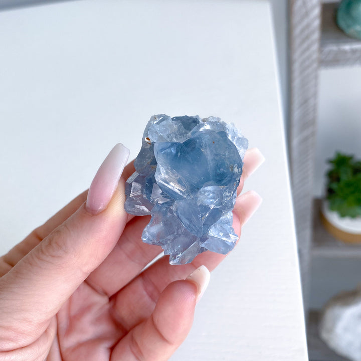 Small Unique Celestite Cluster Chunk Geode #3