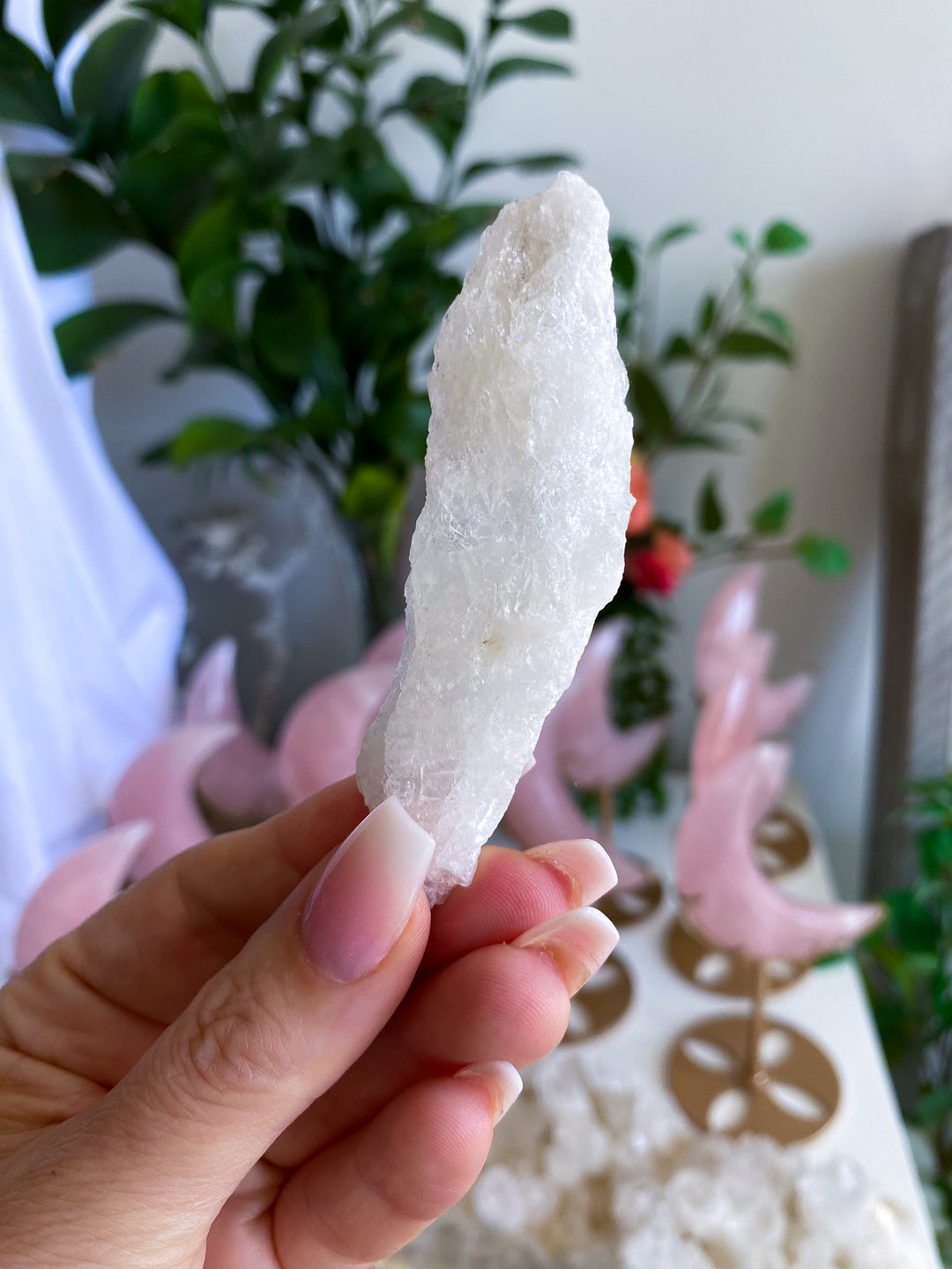 Small Rough Morganite Wand 