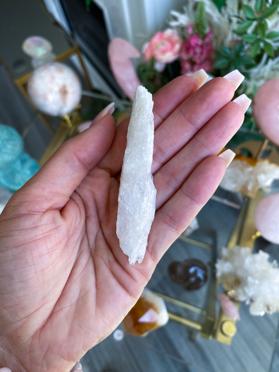 Small Rough Morganite Wand 