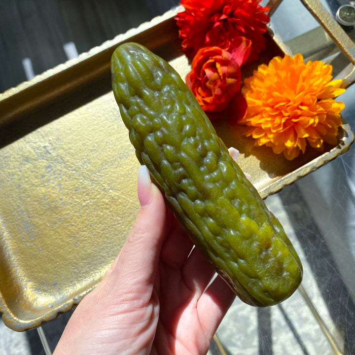 Large Green Jade Pickle