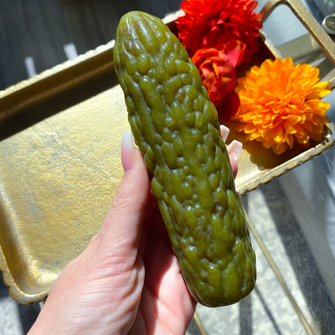 Large Green Jade Pickle