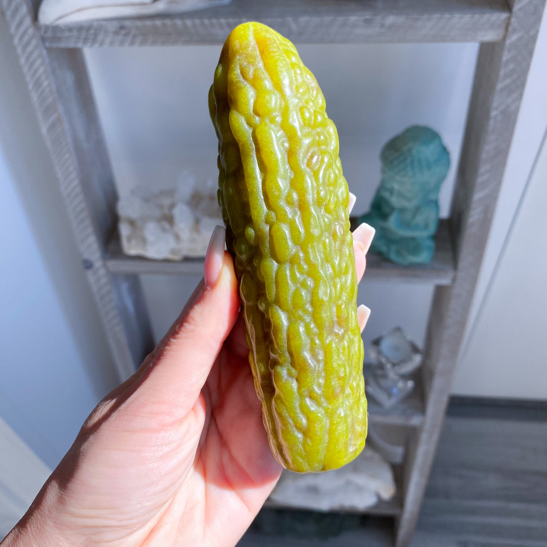 Large Green Jade Pickle