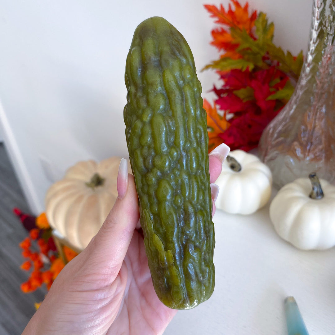 Large Green Jade Pickle