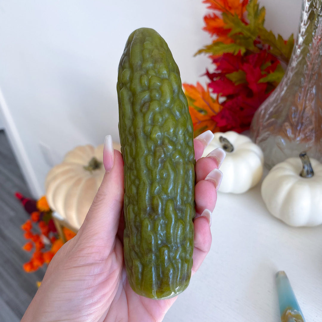 Large Green Jade Pickle