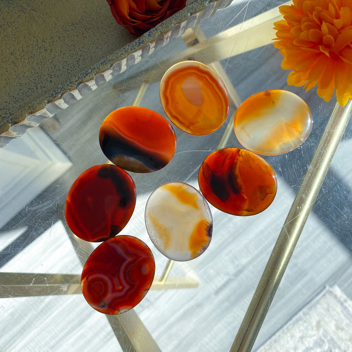 Thin, Flat Carnelian Stone - Choose Your Piece