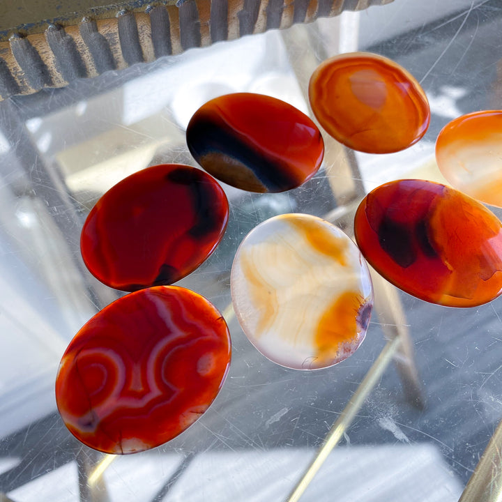 Thin, Flat Carnelian Stone - Choose Your Piece