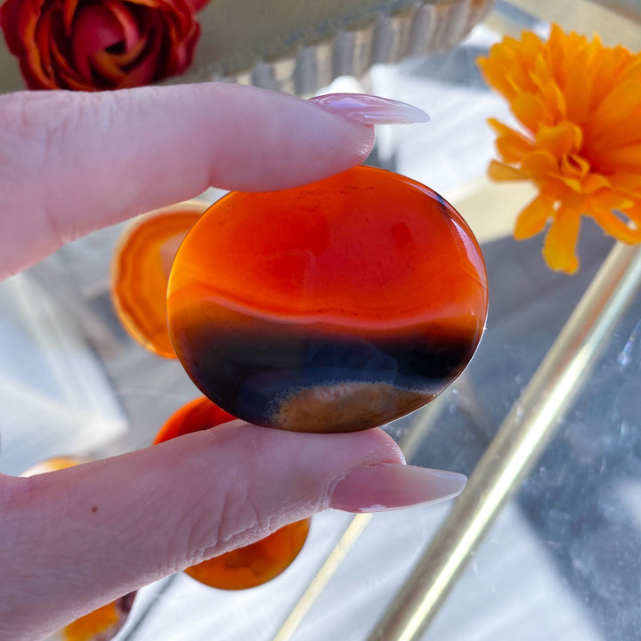 Thin, Flat Carnelian Stone - Choose Your Piece