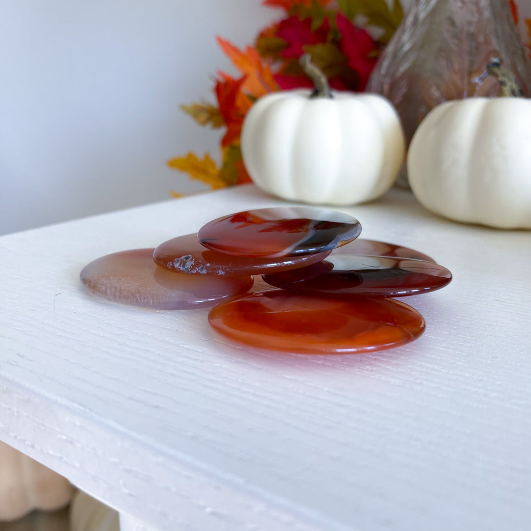 Thin, Flat Carnelian Stone - Choose Your Piece
