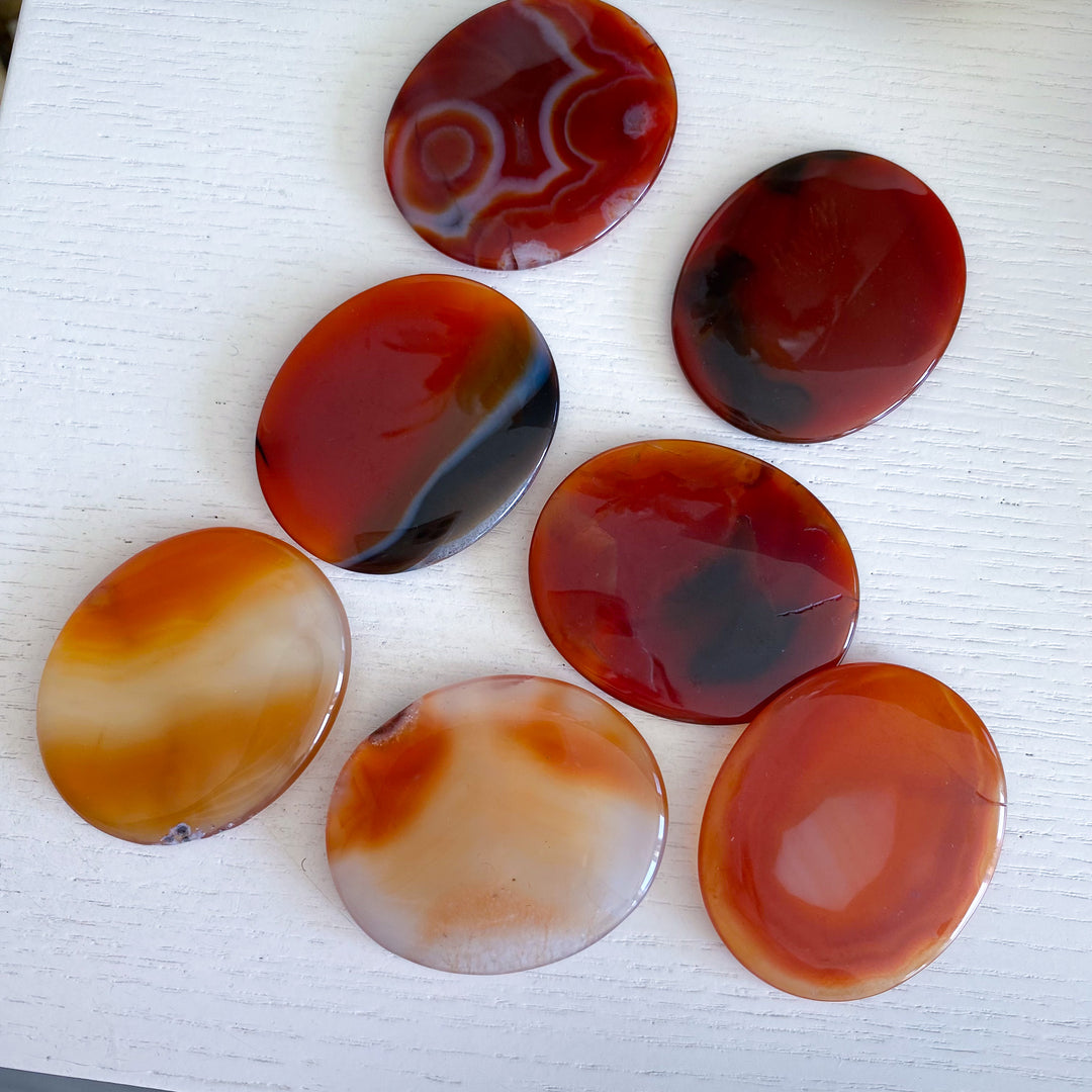 Thin, Flat Carnelian Stone - Choose Your Piece