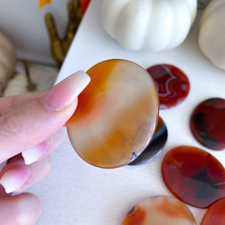 Thin, Flat Carnelian Stone - Choose Your Piece
