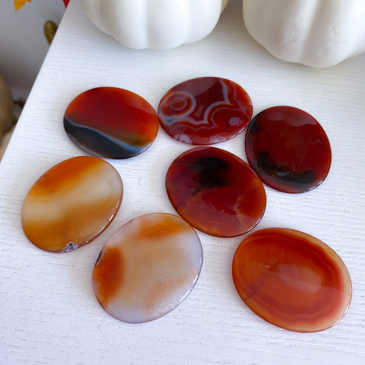 Thin, Flat Carnelian Stone - Choose Your Piece