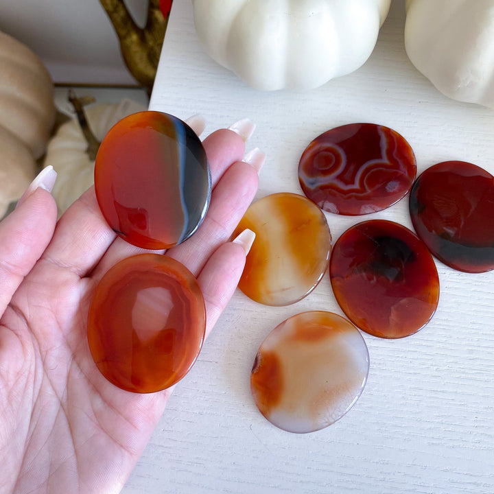 Thin, Flat Carnelian Stone - Choose Your Piece