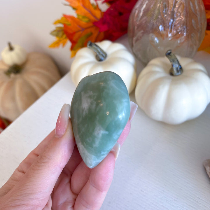 Chinese Jade Puffy Heart 