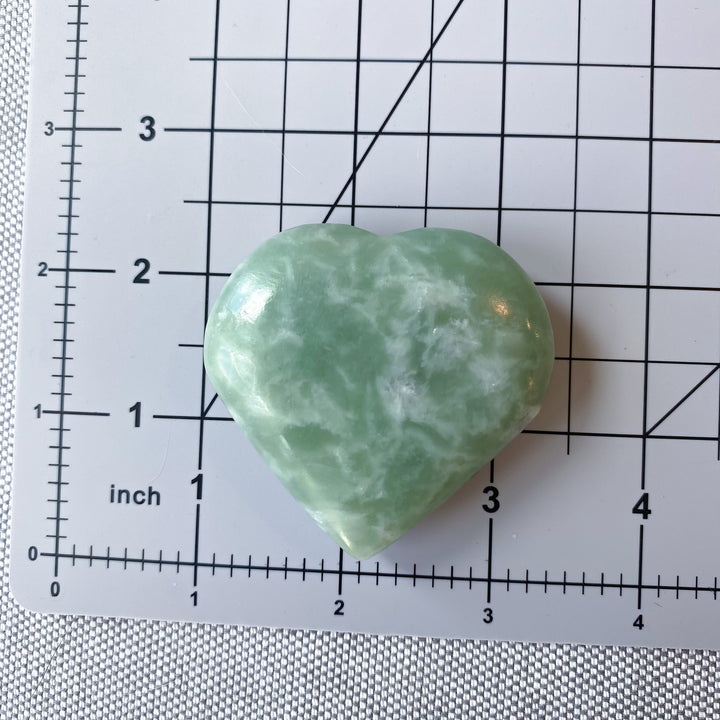 Chinese Jade Puffy Heart 