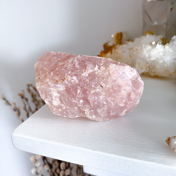 Large Rose Quartz Chunk with Inclusion