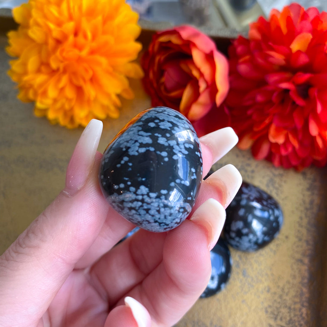 Sample Sale Snowflake Obsidian Tumble