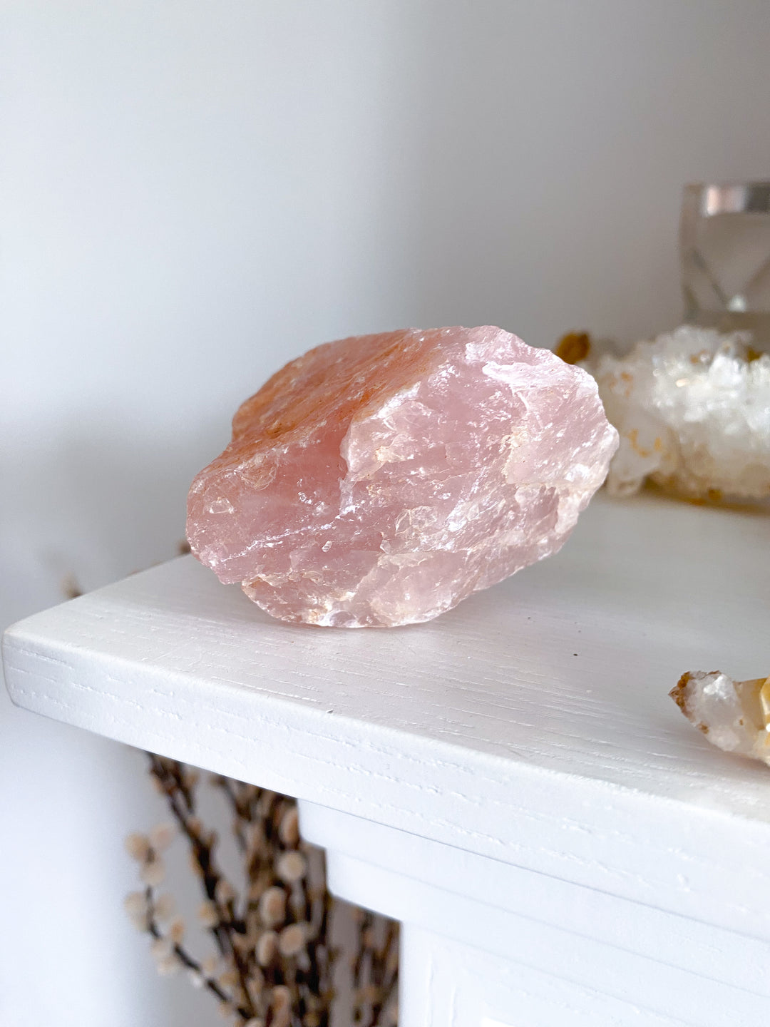 Large Rose Quartz Chunk with Inclusion
