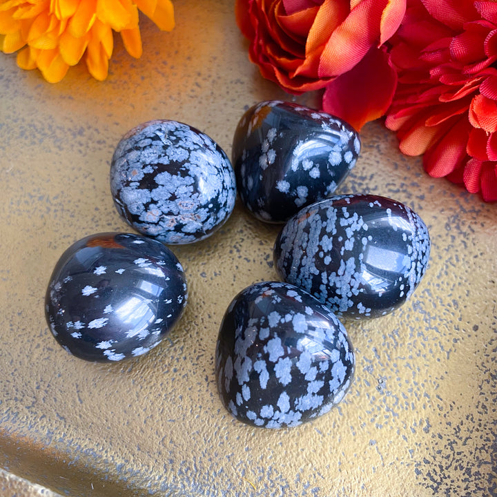 Sample Sale Snowflake Obsidian Tumble