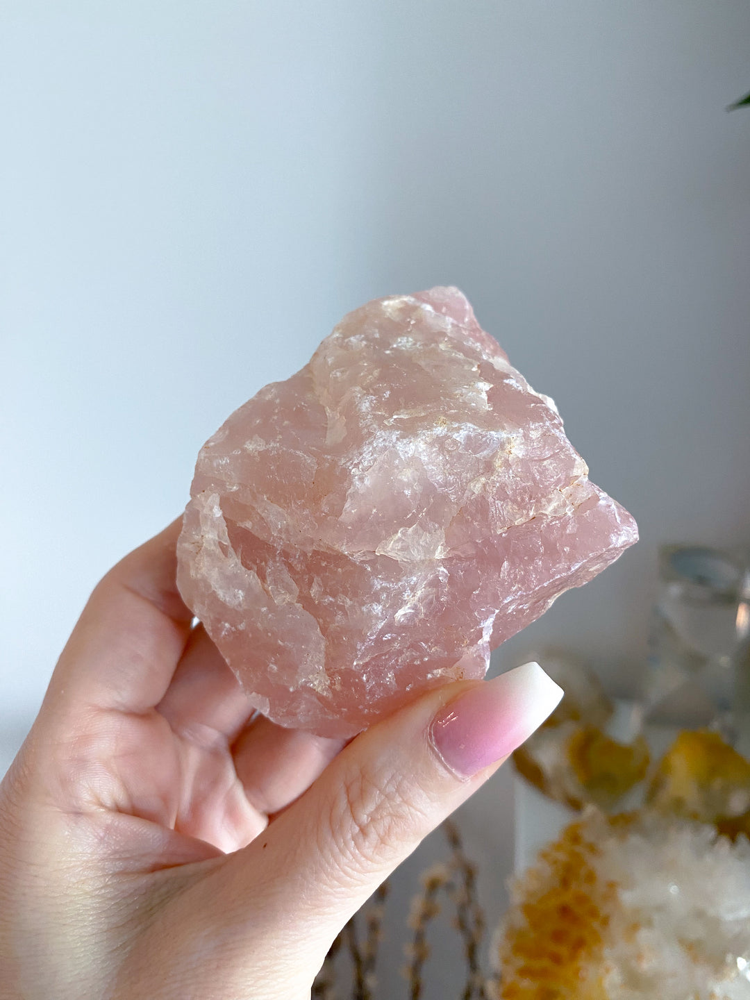 Large Rose Quartz Chunk with Inclusion
