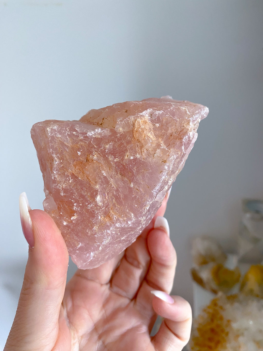 Large Rose Quartz Chunk with Inclusion