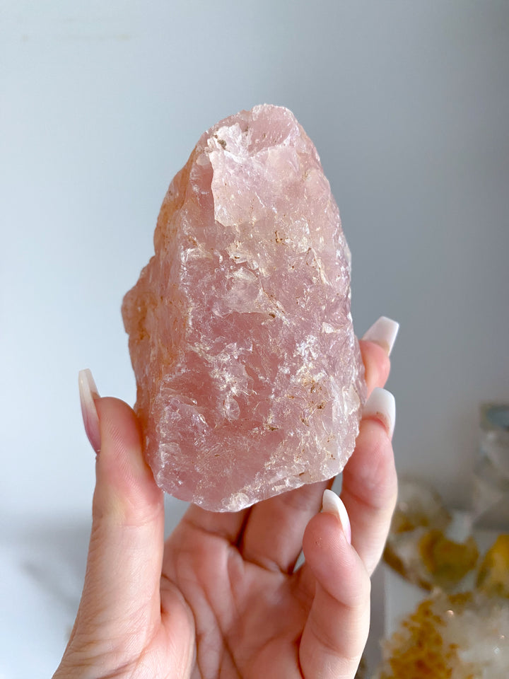 Large Rose Quartz Chunk with Inclusion
