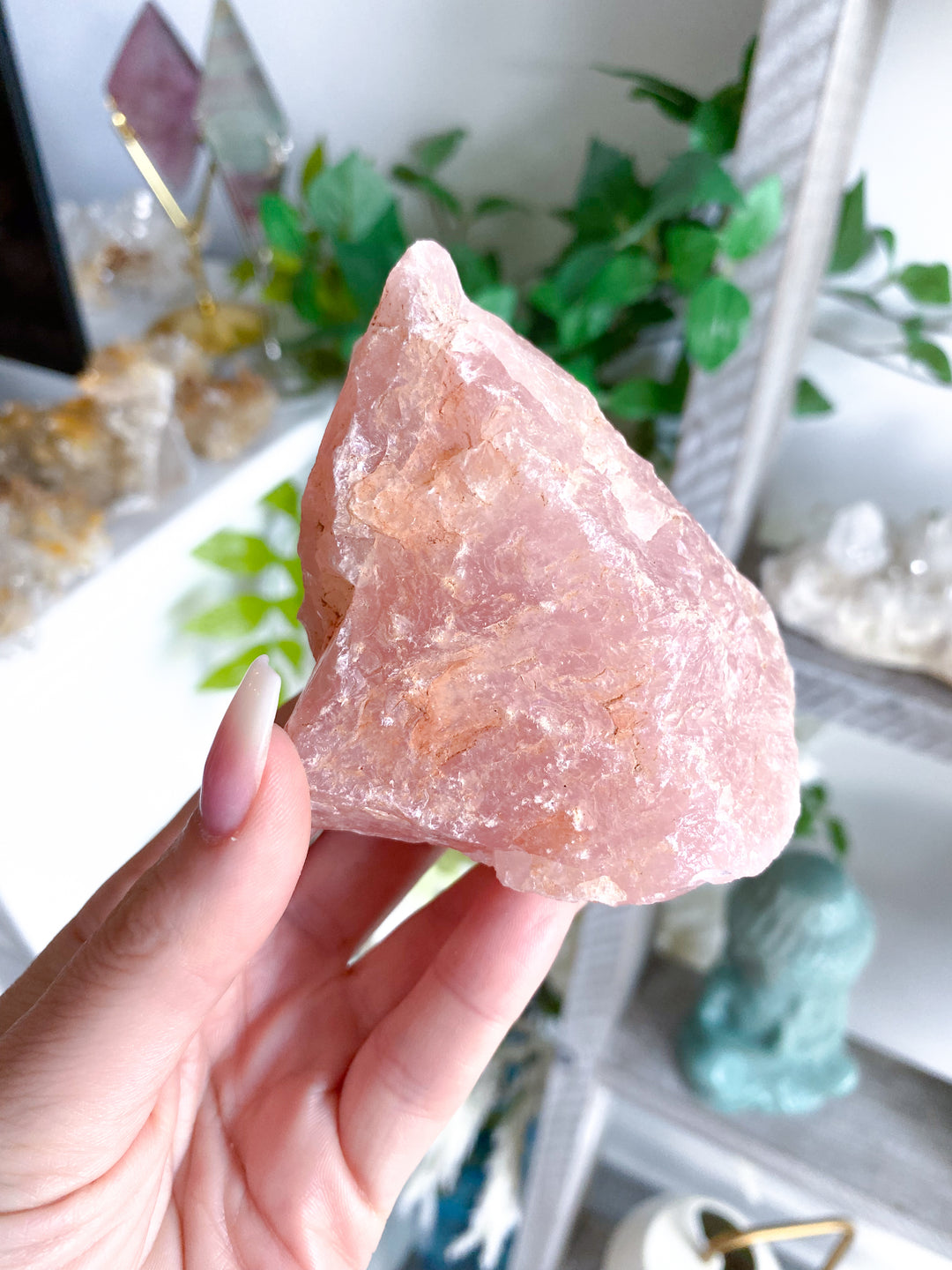 Large Rose Quartz Chunk with Inclusion