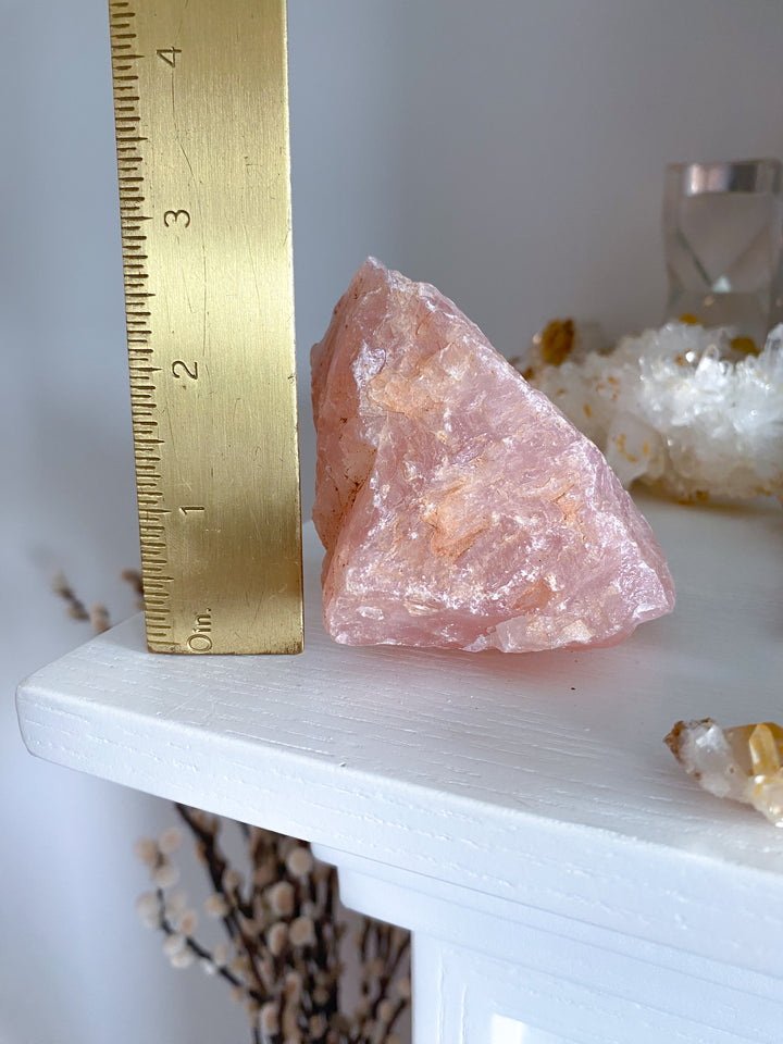 Large Rose Quartz Chunk with Inclusion