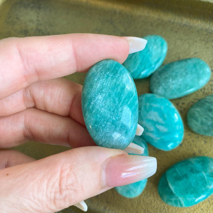 X-Small Amazonite Palm Stone