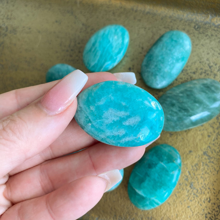 X-Small Amazonite Palm Stone