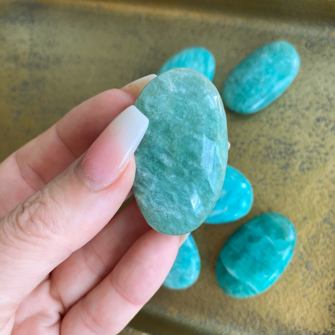 X-Small Amazonite Palm Stone