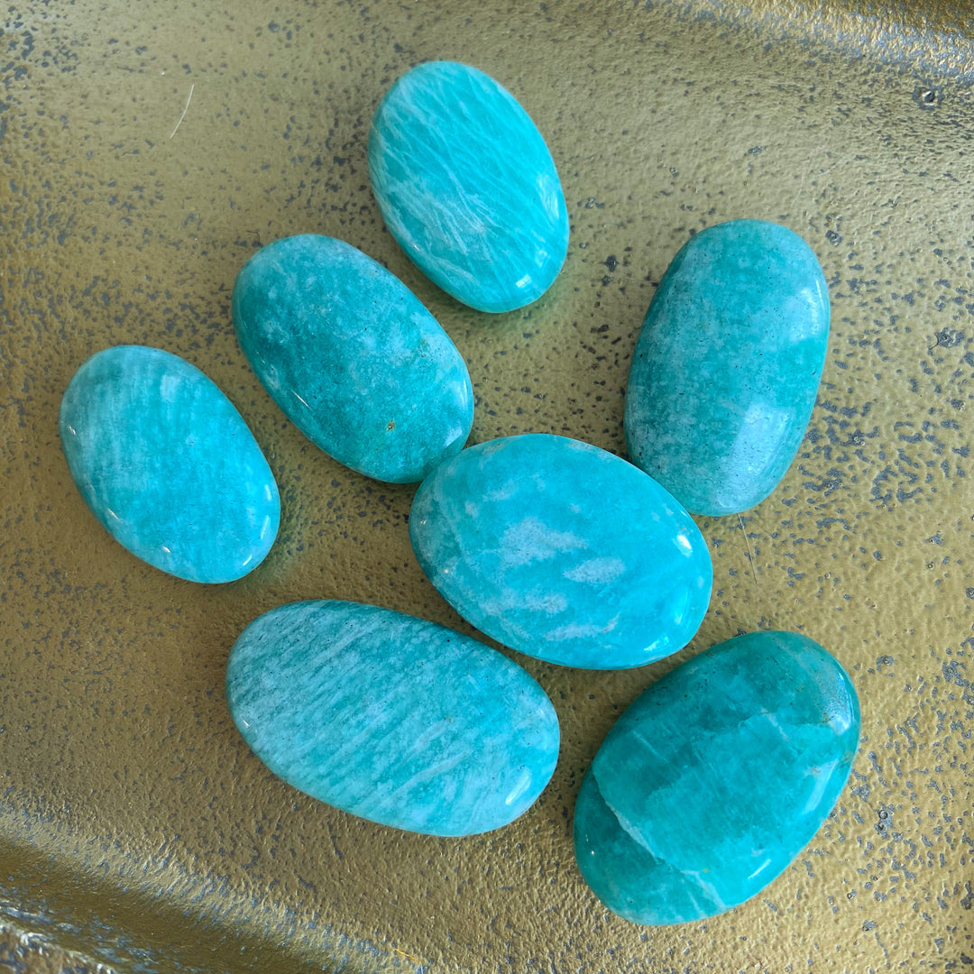 X-Small Amazonite Palm Stone