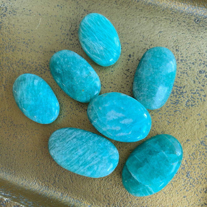 X-Small Amazonite Palm Stone