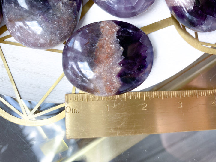 Chevron Amethyst Palm Stone