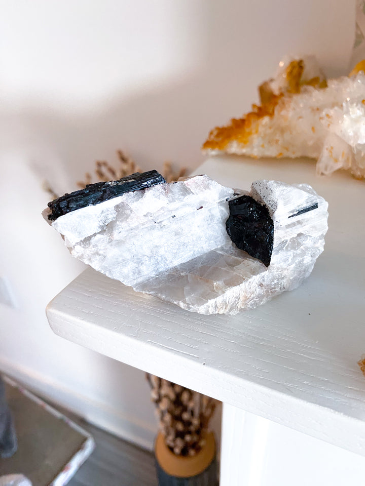 Quartz with Black Tourmaline Rods - Get Exact Item
