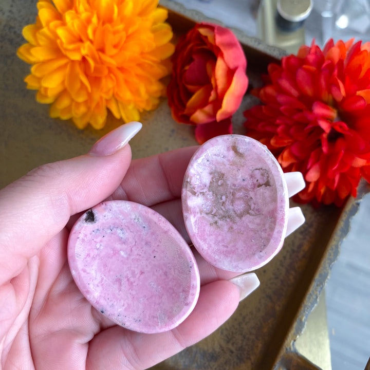 Indian Rhodonite Worry Stone