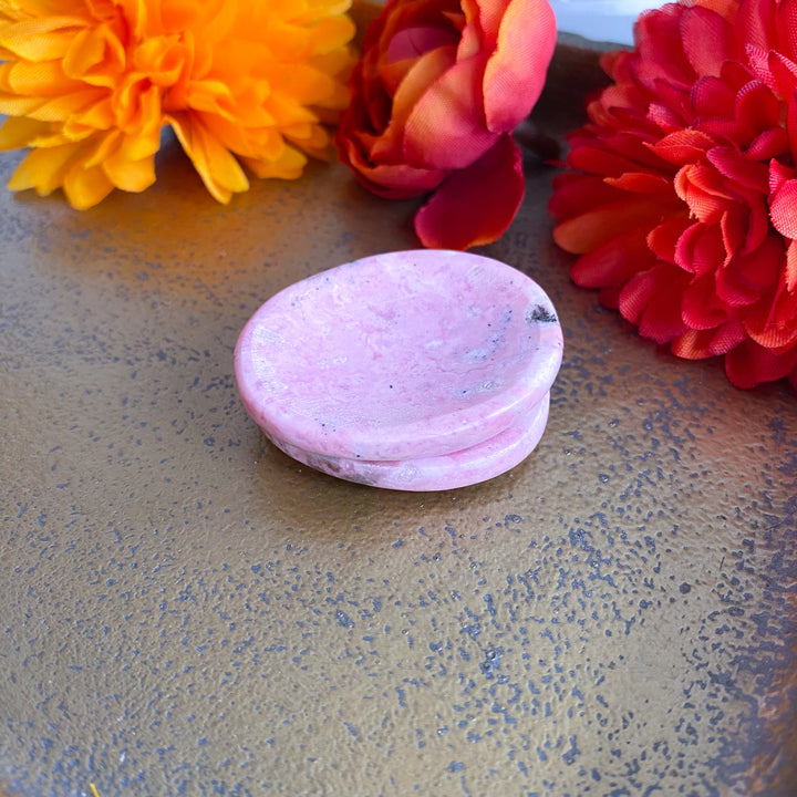 Indian Rhodonite Worry Stone