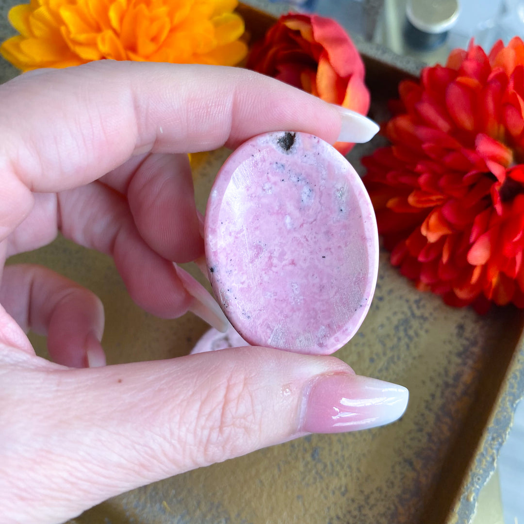 Indian Rhodonite Worry Stone