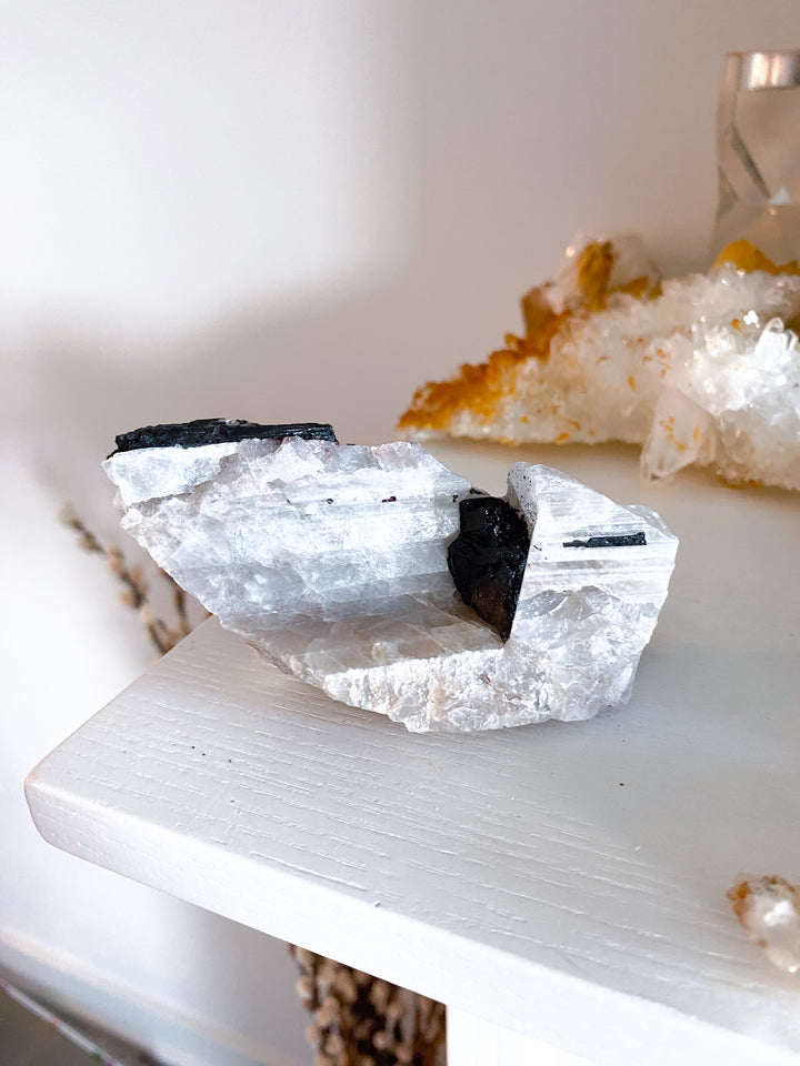 Quartz with Black Tourmaline Rods - Get Exact Item