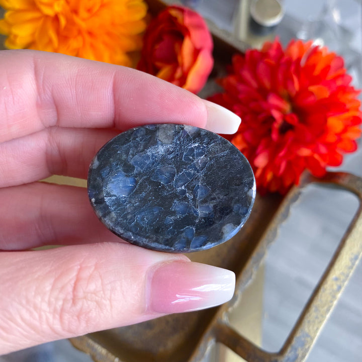Blue Quesera Jasper Worry Stone
