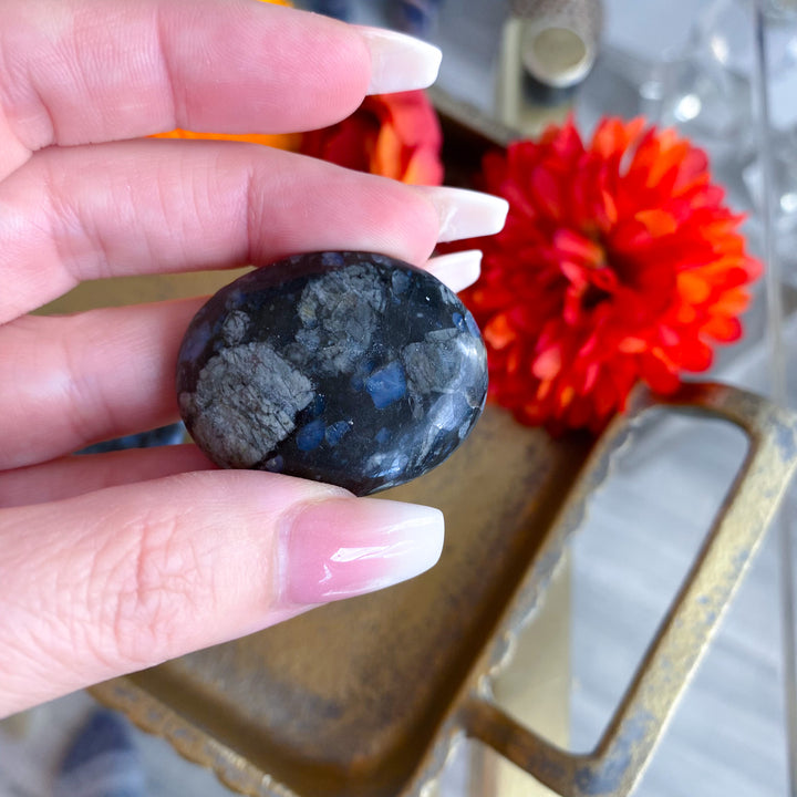 Blue Quesera Jasper Worry Stone