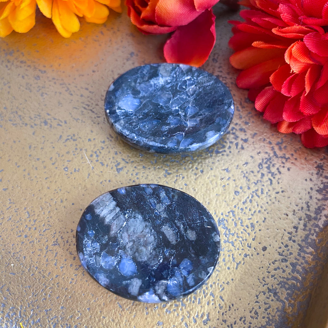 Blue Quesera Jasper Worry Stone