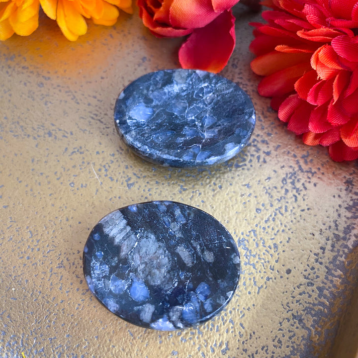 Blue Quesera Jasper Worry Stone