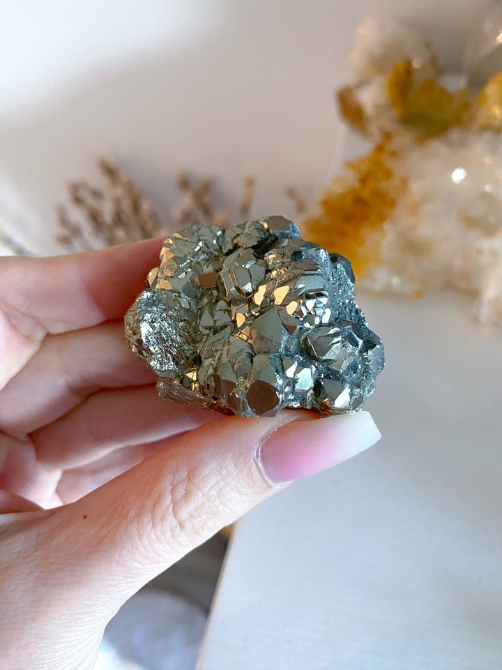Wealth: Shiny, Unique Pyrite Cluster #1