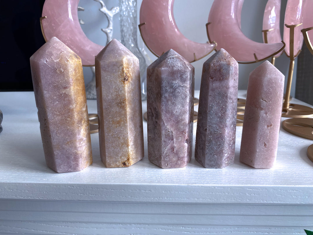 Shimmering Pink Amethyst Tower
