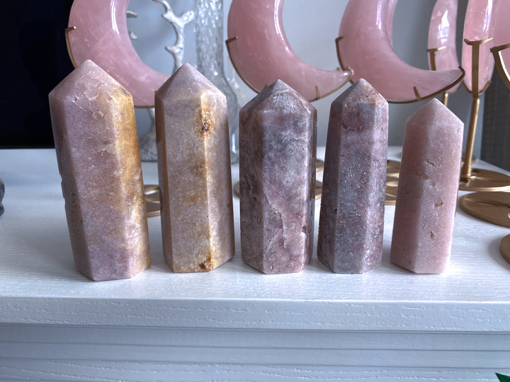 Shimmering Pink Amethyst Tower
