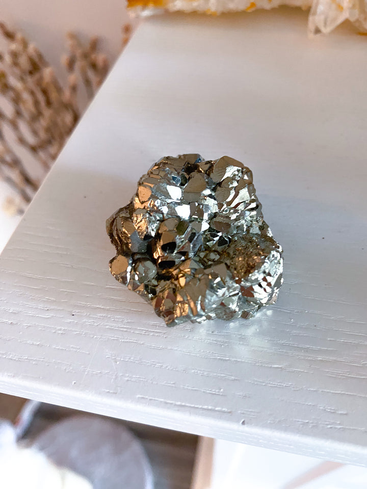 Wealth: Shiny, Unique Pyrite Cluster #1