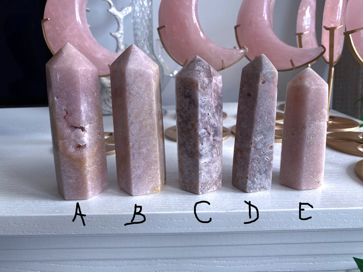 Shimmering Pink Amethyst Tower