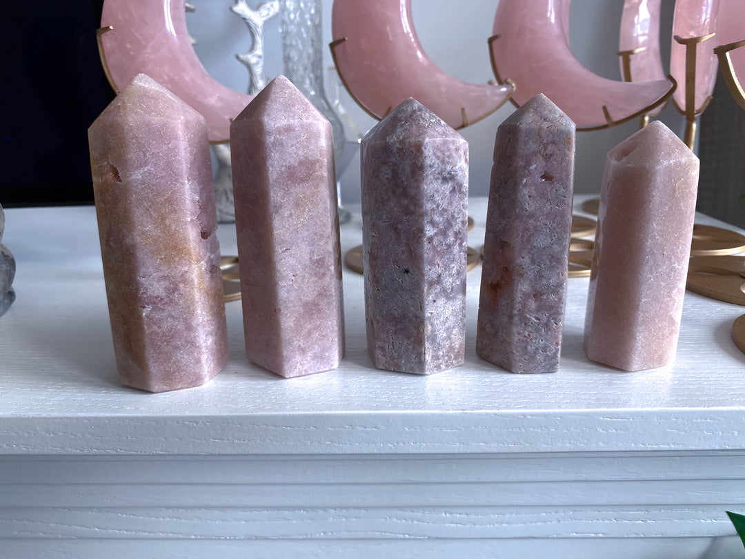 Shimmering Pink Amethyst Tower