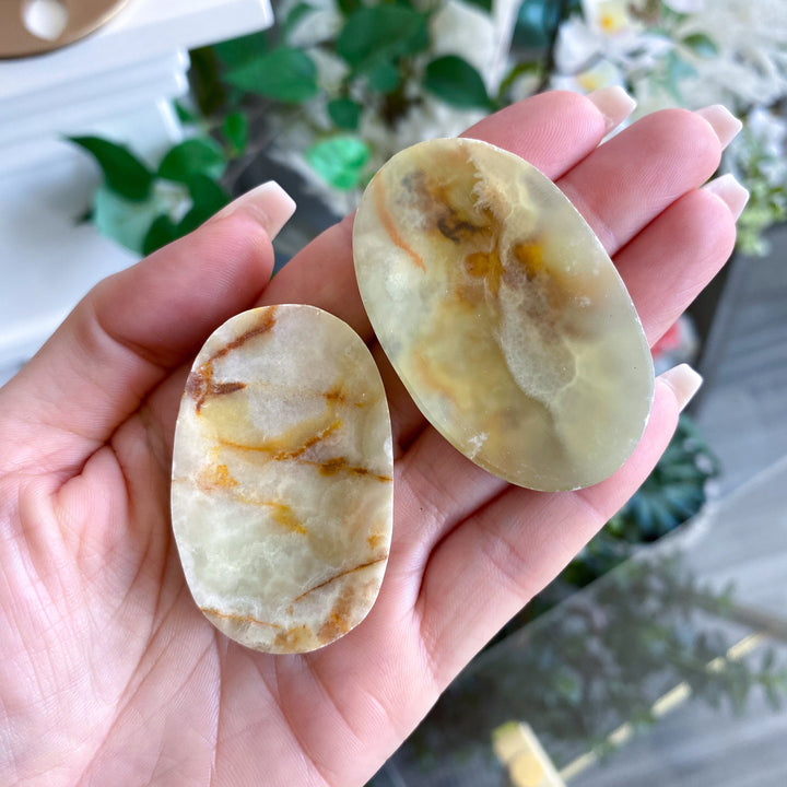 Large Green Onyx Worry Stone